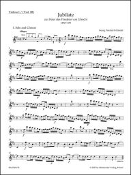 Utrecht Jubilate (HWV 279) (Violin I)