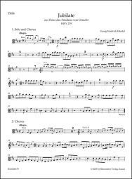Utrecht Jubilate (HWV 279) (Viola)