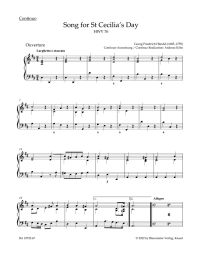 Song for St Cecilia´s Day (HWV 76) (Organ)