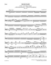 Symphony No.45 in F-sharp minor (Farewell) (Hob. I:45) (Cello/Bass)