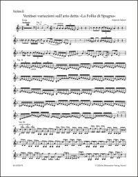 26 Variations on the Aria "La Follia di Spagna" for Orchestra (Violin II)