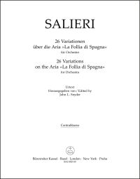 26 Variations on the Aria "La Follia di Spagna" for Orchestra (Bass)