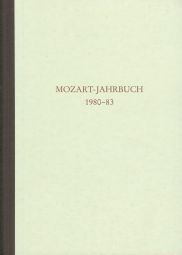 Mozart Jahrbuch 1980/83