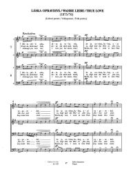 True Love for Male Chorus