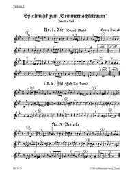 Incidental Music for A Midsummer Night's Dream Part 2 - From the opera The Fairy Queen (Violin II)