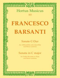 Sonata Op.1 No.2 in C major for Recorder and Basso Continuo