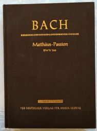 St Matthew Passion (BWV 244) (Study score, hardback)
