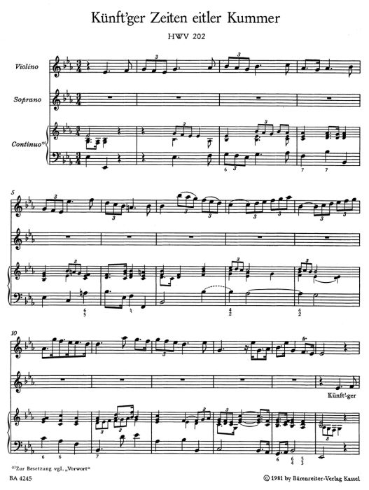 その他 HANDEL Nine German Arias Nine German Arias (HWV 202-210)