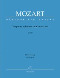 Vesperae Solennes De Confessore, K.339: Spartito Vocale - Edizione Musicale