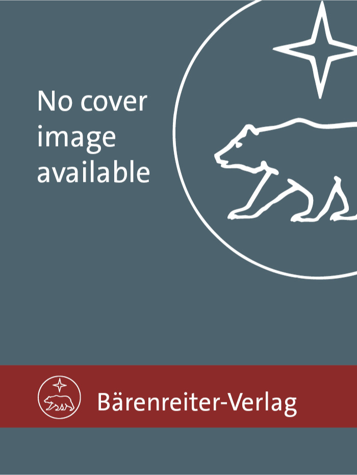 Bärenreiter New Publications 1/2022